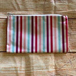 Vintage Striped Colorful Zipper Pouch Bag Case